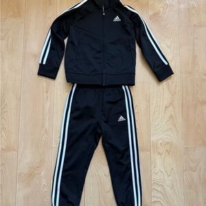 Adidas Black Track Suit - Toddler size 4T